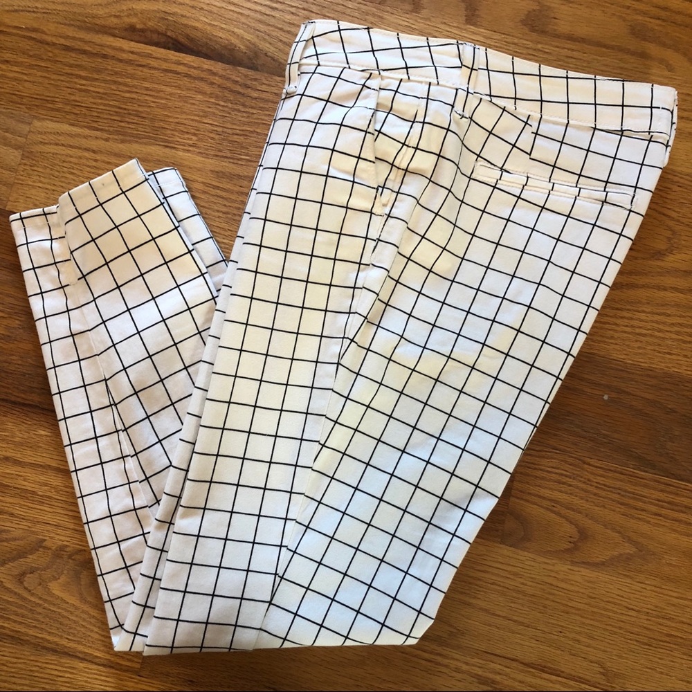 NYDJ Windowpane Ankle Pants.